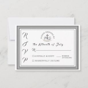 Framed Catholic Bible Verse Wedding RSVP Card