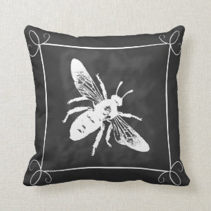 Framed Chalkboard Bee Pillow