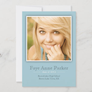 Framed Classic Photo Graduation Announcement