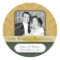 Framed Damask Golden (50th) Anniversary sticker