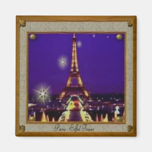 Framed Eiffel Tower Magnet