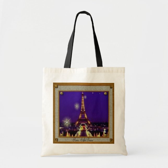 Framed Eiffel Tower Tote Bag (Front)