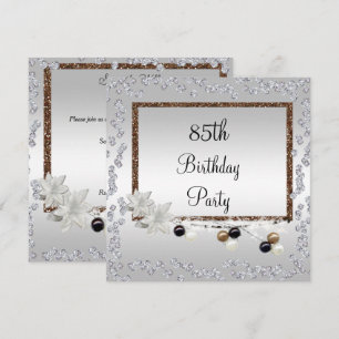 Framed Elegance 85th Birthday Invitation
