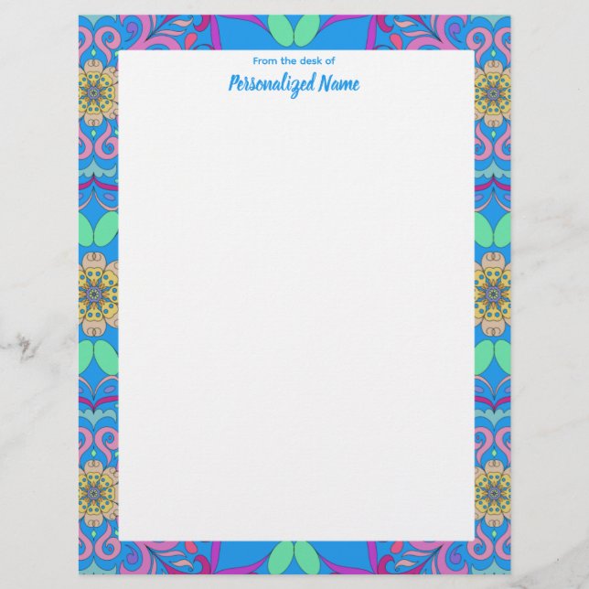 Framed Fiesta Unlined  Letterhead (Front)