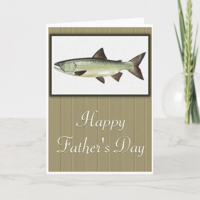 Framed Fish Happy Father's Day Greeting Card 2 (Front)