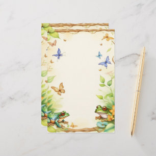 Framed  Frogs 2 Stationery