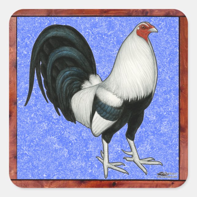 Framed Gamecock Square Sticker (Front)