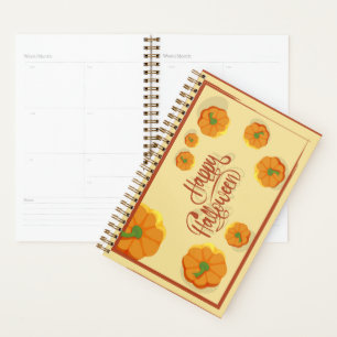 Framed greeting card Happy Halloween typography Planner