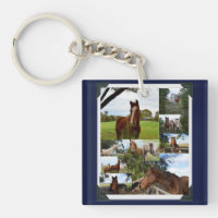 Framed Horse Photo Collage,