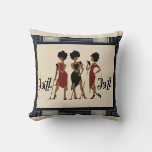 Framed Jazz Reversible Decorative Pillow