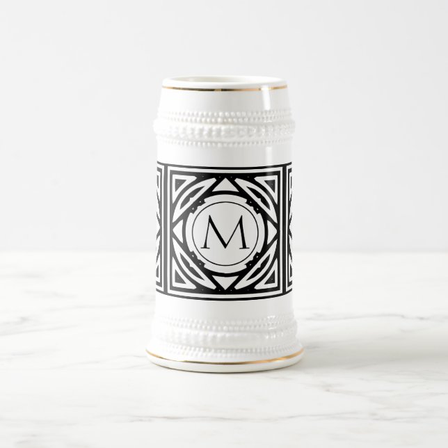 Framed Monogram Beer Stein (Center)