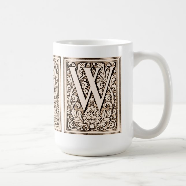 Framed  Monogram 'W'- Mug (Right)