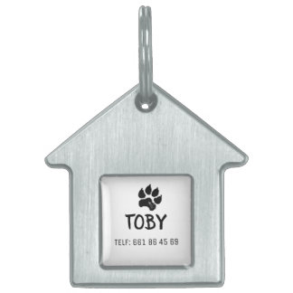 Framed pet plate ID tag