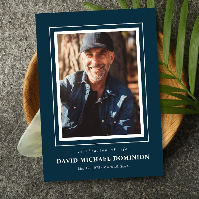 Framed Photo Memorial Program (Creator Uploaded)