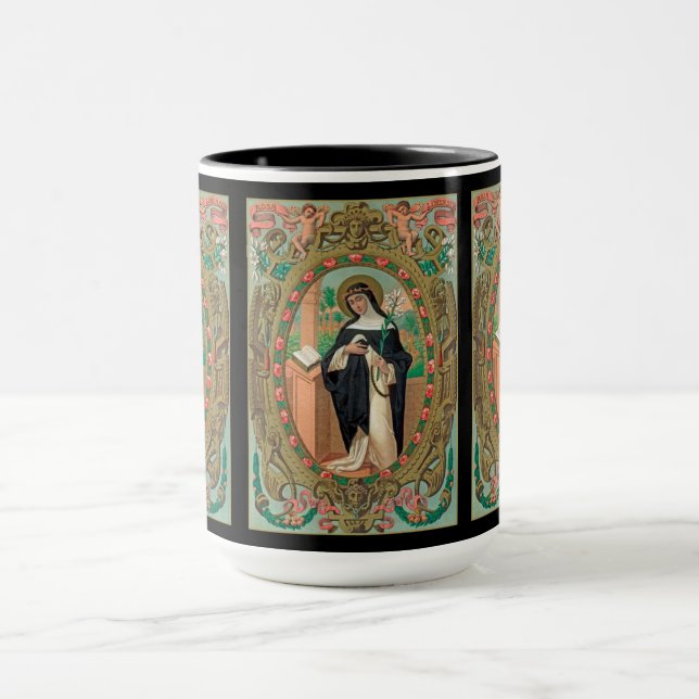 Framed Portrait of St. Rose of Lima (K 48) Mug (Center)
