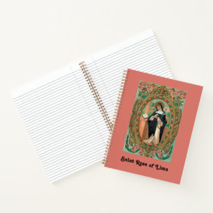 Framed Portrait of St. Rose of Lima (K 48) Notebook