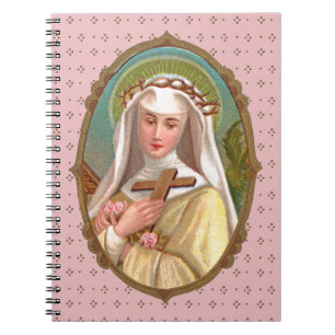 Framed Portrait of St. Rose of Lima (M 024b) Notebook
