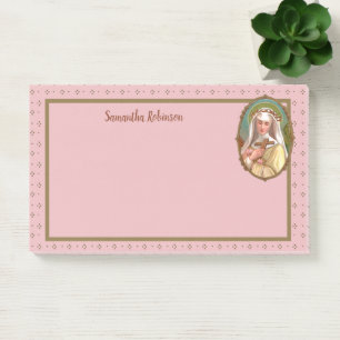 Framed Portrait of St. Rose of Lima (M 024b) Post-it Notes