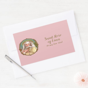 Framed Portrait of St. Rose of Lima (M 024b) Sticker