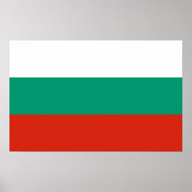 Framed print with Flag of Bulgaria (Front)