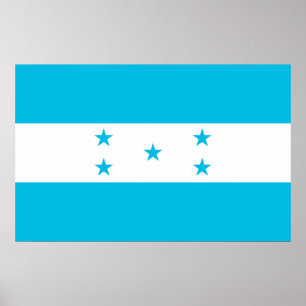 Framed print with Flag of Honduras