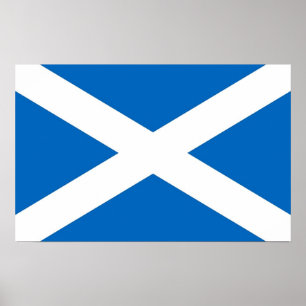 Framed print with Flag of Scotland