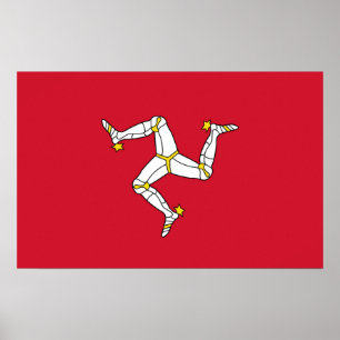 Framed print with Isle of Man, United Kingdom