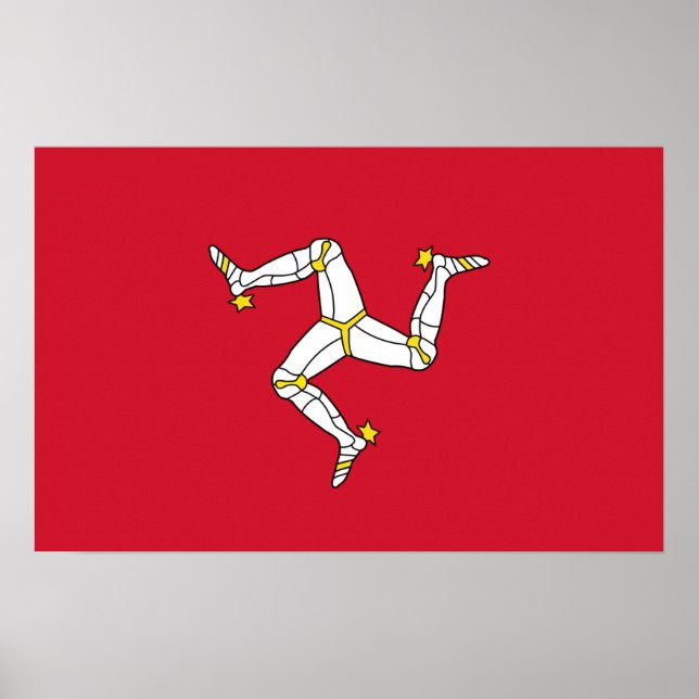 Framed print with Isle of Man, United Kingdom (Front)