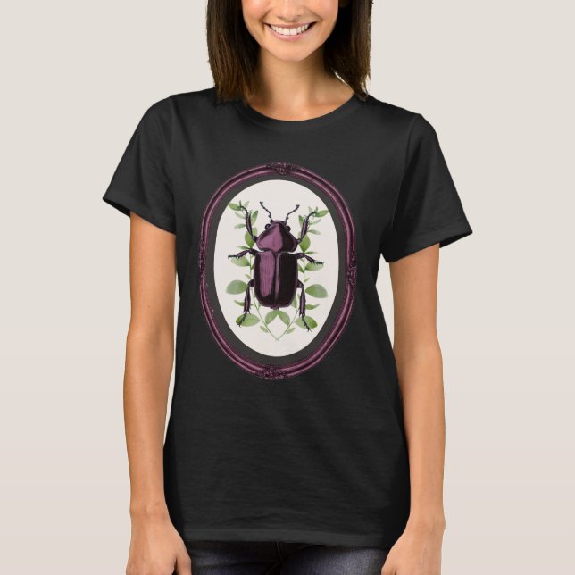 Framed Stag Beetle T-Shirt (Front)