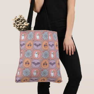 Framed Whimsy – A Pastel Halloween Quartet Tote Bag