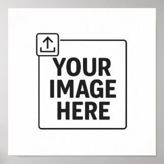 Frameless square poster