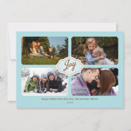 Frames of Joy Holiday 4-photo Card