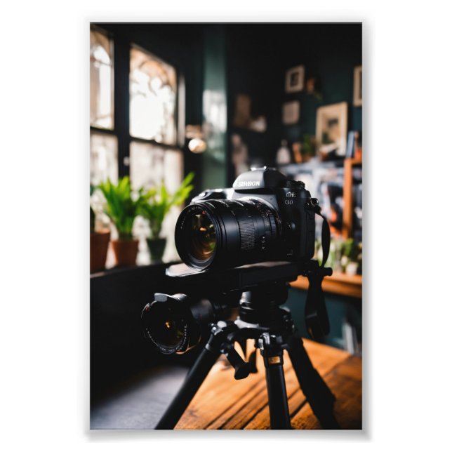 "Framing Shadows: The Artistry of Depth in a Photo Print (Front)