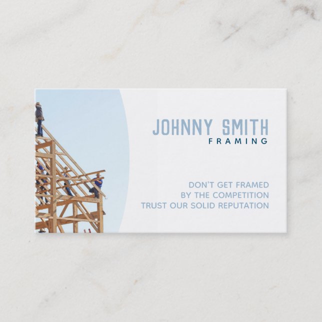 Framing Slogans Business Cards (Front)