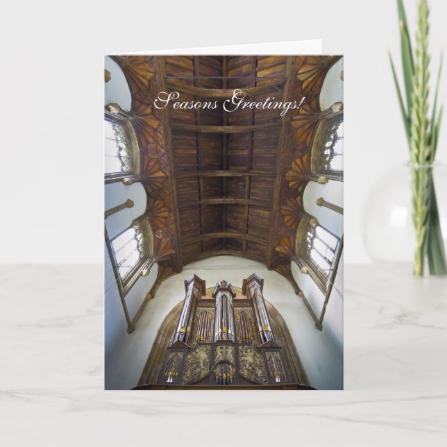 Framlingham organ Christmas card (Front)