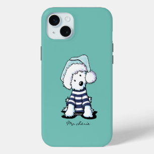 Français KiniArt Noël Westie Chien coque iphone