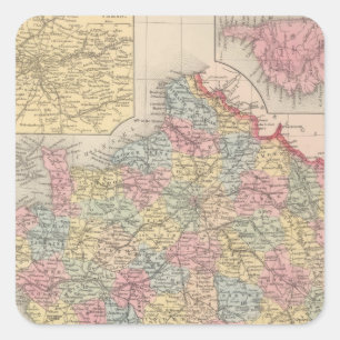 France 10 square sticker