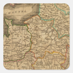 France 13 square sticker