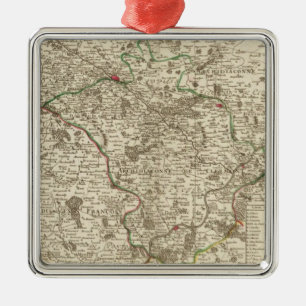 France 14 metal ornament