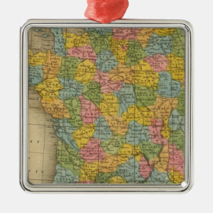 France 14 metal ornament