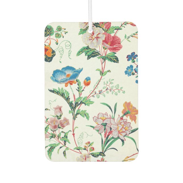 France 1830 Floral Antique Wallpaper Pattern Air Freshener (Front)