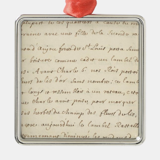 France 19 metal ornament (Front)