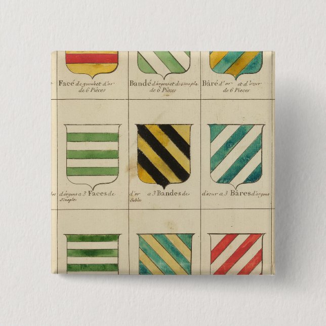 France 22 2 inch square button (Front)