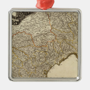 France 22 metal ornament