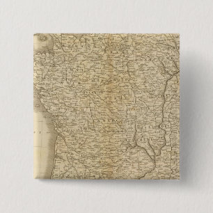 France 2 Inch Square Button