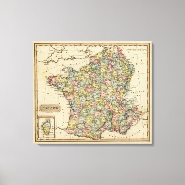 France 30 canvas print (Front)