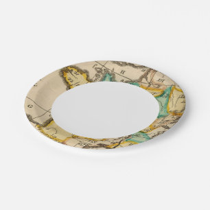 France 3 paper plate