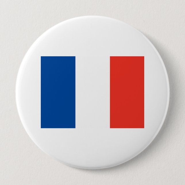 France 4 Inch Round Button (Front)