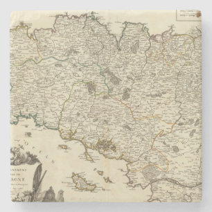 France 53 stone coaster