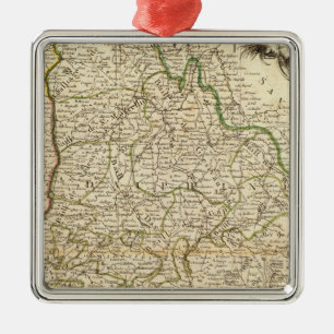 France 7 metal ornament